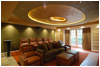 Media Room Shimmer Stone Ceiling