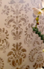 Multi Shimmery Color Damask Stenciling